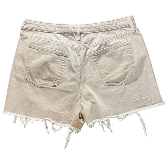 Wild fable high rise Bermuda Jean shorts light brown size 16 (33) - Picture 3 of 13